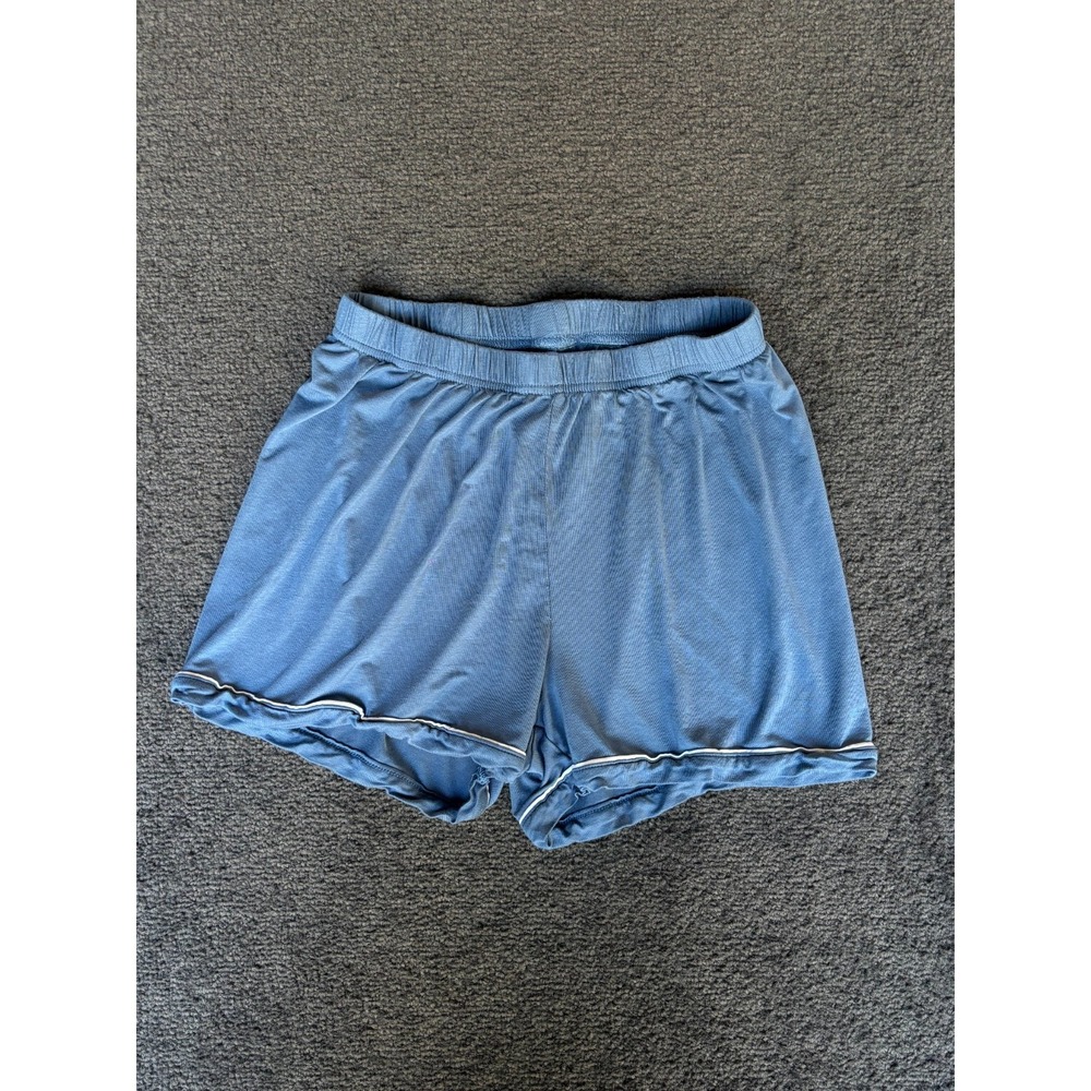Milkberry Pajamas Shorts Women's Size Medium Blue Elastic Waist Pull On Classic‎